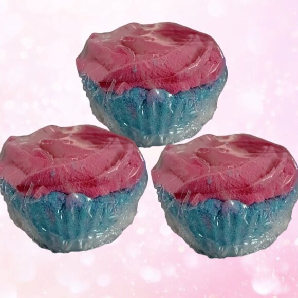 ❤️ 3pc Cotton Candy Bath Bomb Set ❤️ - Picture 3 of 4
